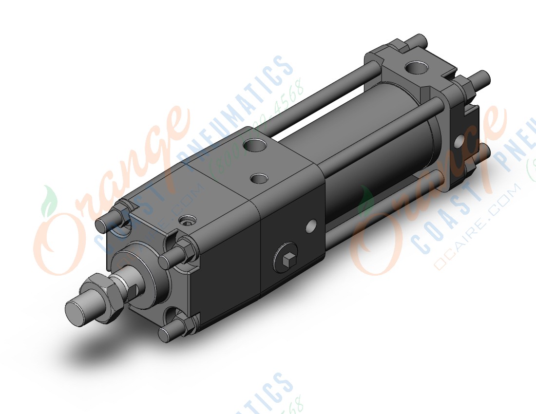 SMC CNA2B40TN-50-D cyl, tie rod, power lock, CNA/CNA2 POWER LOCK CYLINDER