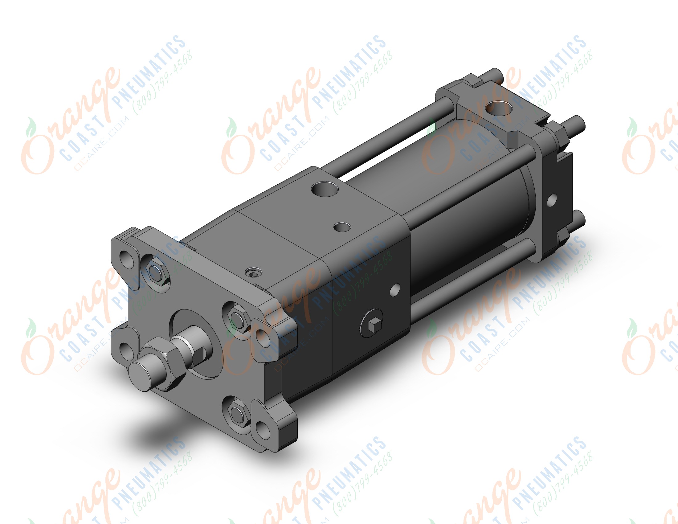 SMC CNA2F80-75-D cyl, tie rod, power lock, CNA/CNA2 POWER LOCK CYLINDER