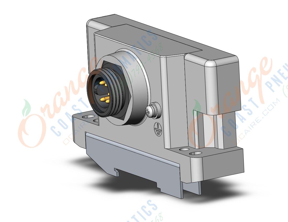 SMC EX600-ED3-2 end plate,with din ral mt,7/8, EX300 SERIAL INTERFACE UNIT