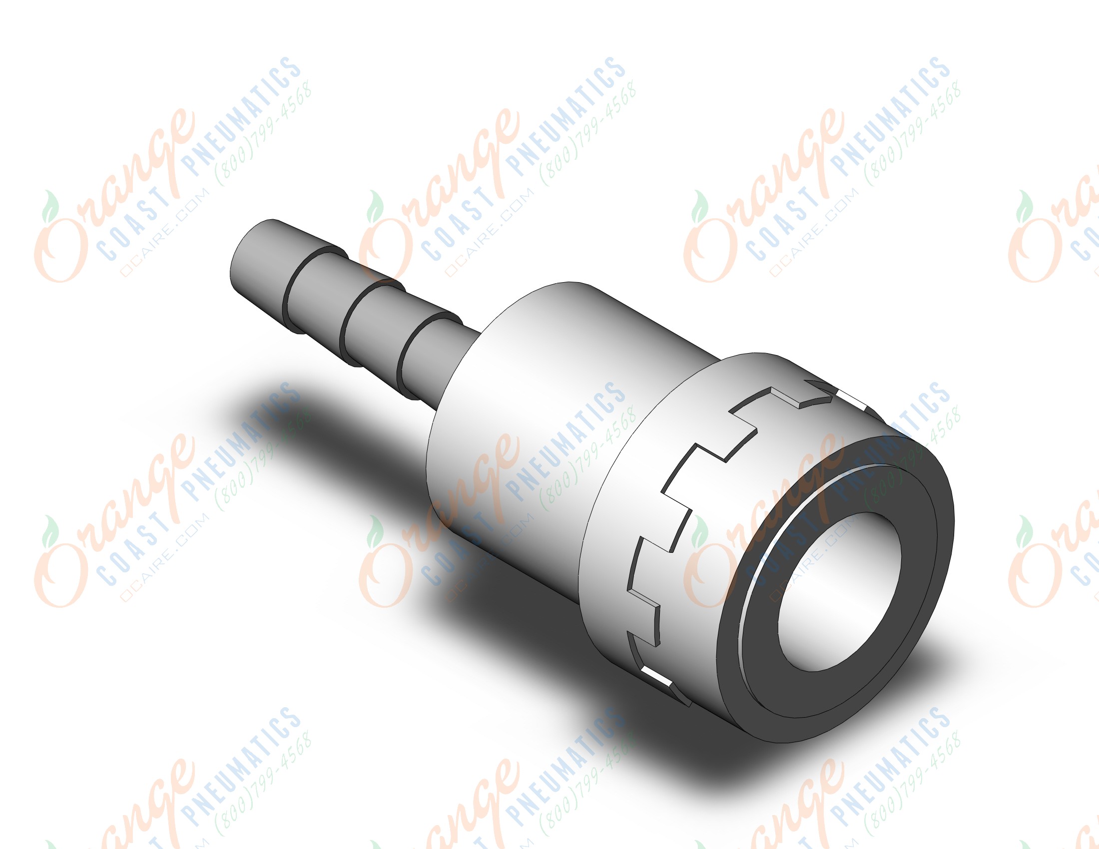 SMC KK130S-07B s coupler, w/barb fitting, KK13 S COUPLERS (sold in packages of 5; price is per piece)