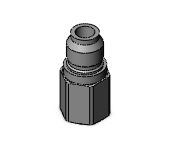 SMC KKA7P-04F s coupler, stainless steel, KKA S COUPLERS