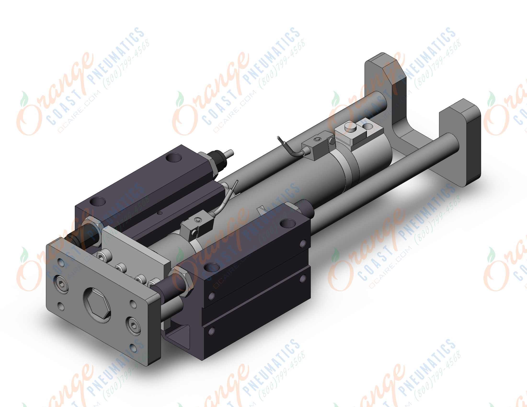 SMC MGGMB40-200-HN-B54L cyl, guide, end lock, MGG GUIDED CYLINDER