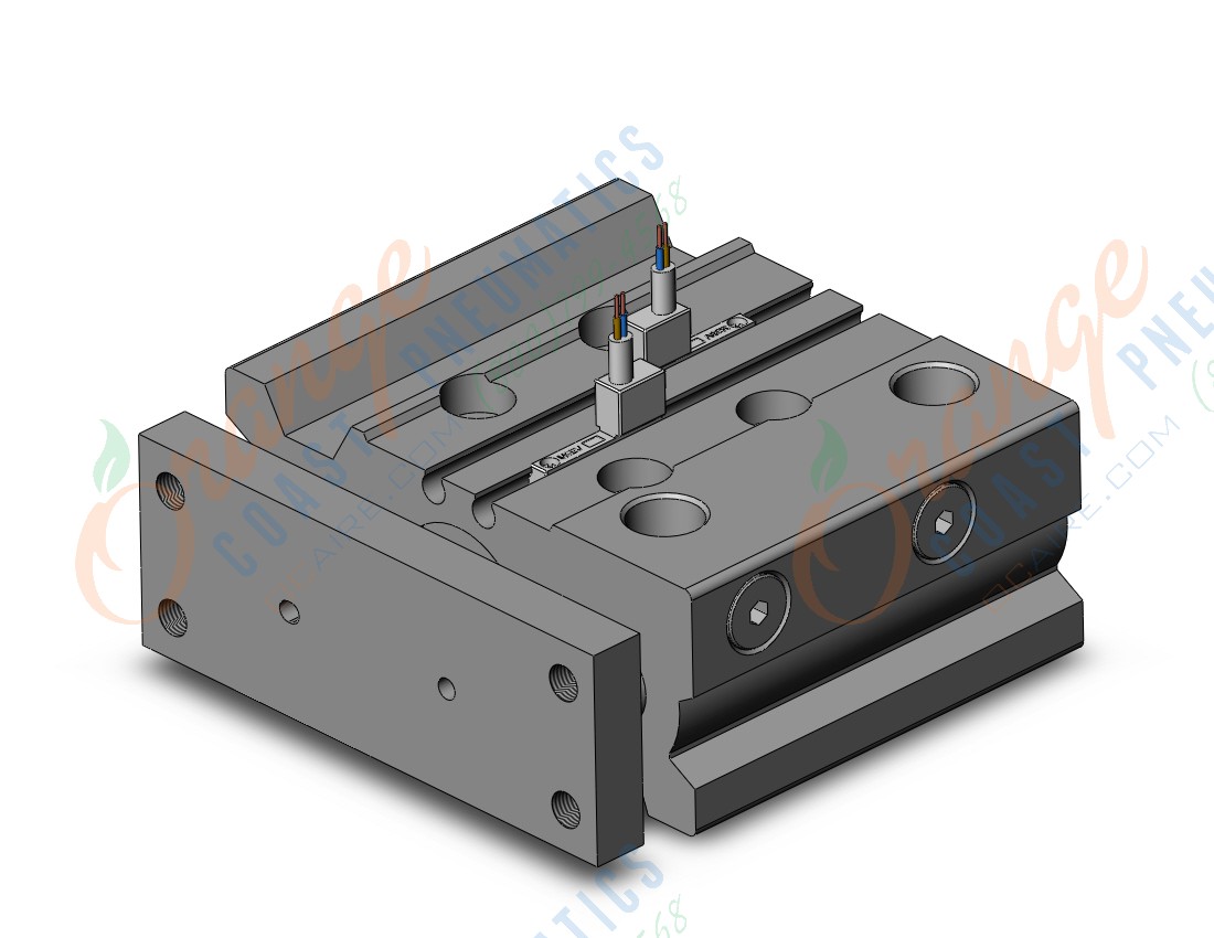 SMC MGPM20-25Z-M9BVL cyl, compact guide, slide brg, MGP COMPACT GUIDE CYLINDER