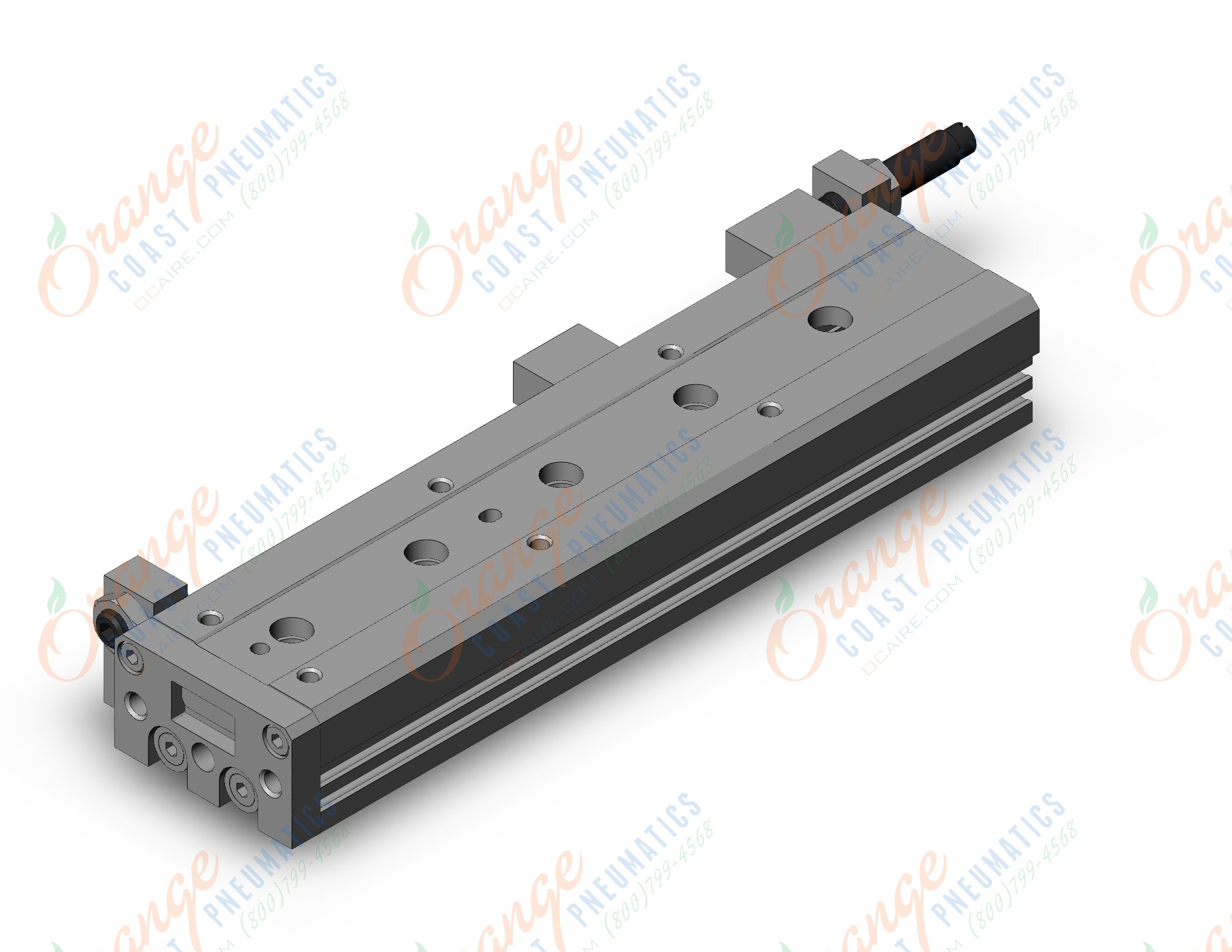 SMC MXS12-100ASBT cyl, slide table, stroke adj, MXS/MXJ GUIDED CYLINDER