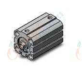 SMC NCDQ8WB075-037C cyl, compact, dbl act, dbl rod, NCQ8 COMPACT CYLINDER