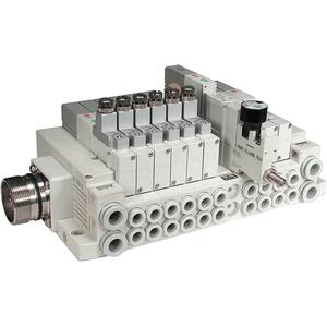 SMC SS5V1-W16CD-05U-N3 mfld, plug-in, circular conn., SS5V1 MANIFOLD SV1000