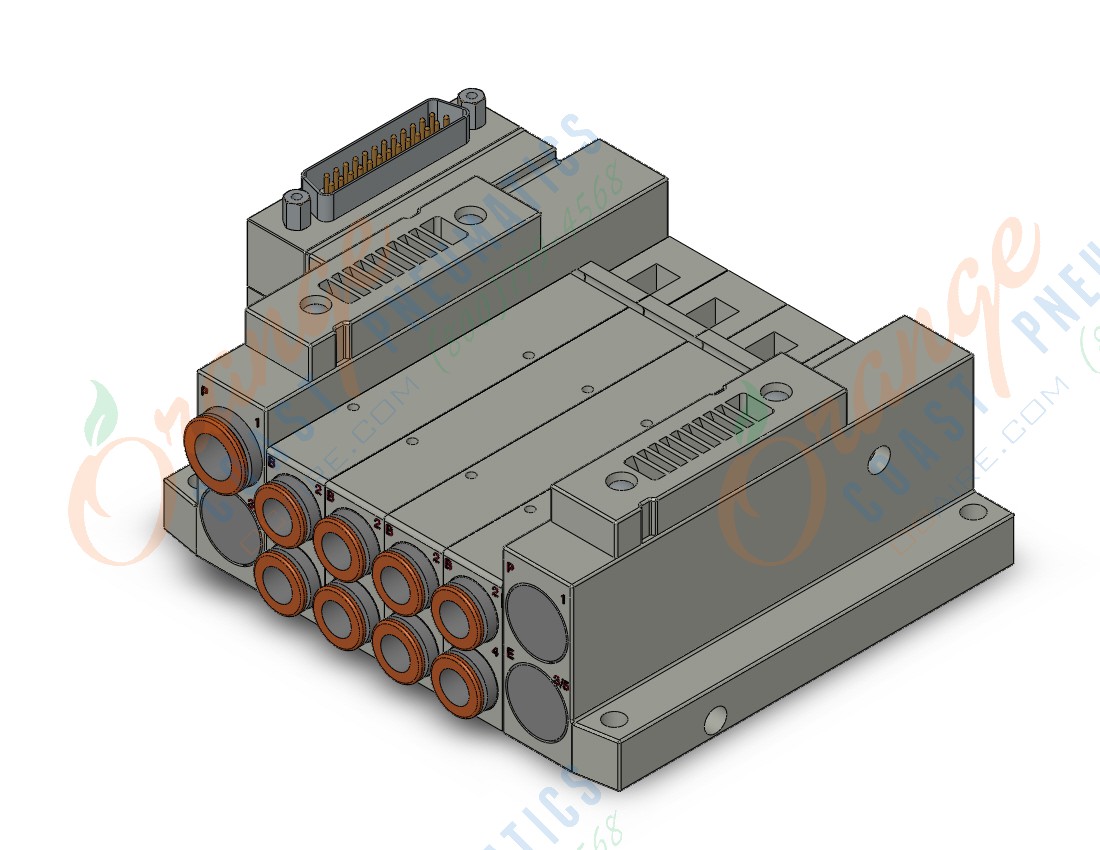 SMC SS5V2-10FD1-04DS-C8 mfld, plug-in, d-sub connector, SS5V2 MANIFOLD SV2000