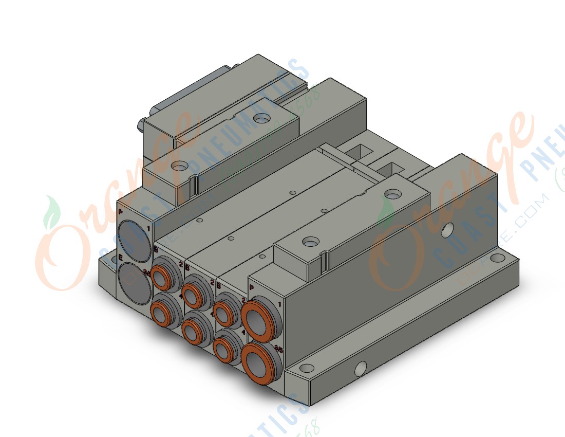 SMC SS5V2-10FD2-03U-C6 mfld, plug-in, d-sub connector, SS5V2 MANIFOLD SV2000