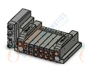 SMC SS5V2-W10S1NAND-06BS-N7 mfld, plug-in, SS5V2 MANIFOLD SV2000