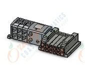 SMC SS5V2-W10S1NW32D-04B-C8 mfld, plug-in with i/o si unit, SS5V2 MANIFOLD SV2000