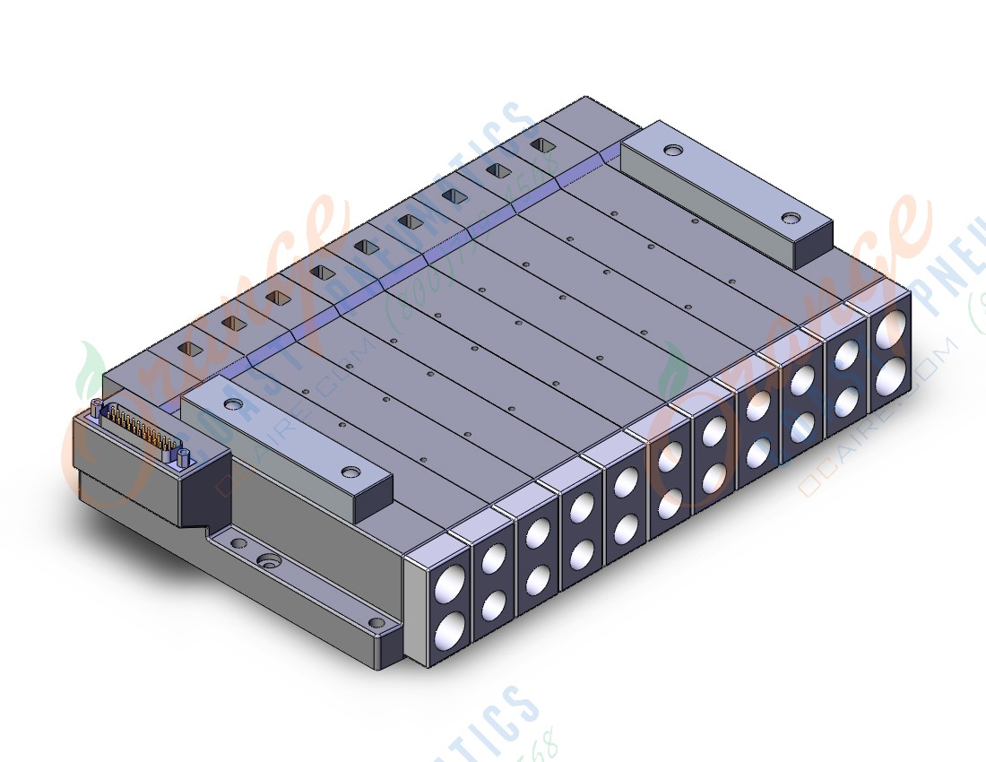 SMC SS5V4-10FD1-09B-02T mfld, plug-in, d-sub connector, SS5V4 MANIFOLD SV4000