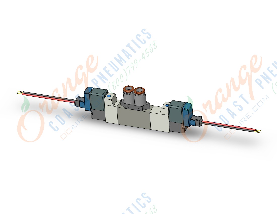 SMC SY3360-5LU-C6 valve, dbl sol, cassette (dc), SY3000 SOL/VALVE, RUBBER SEAL