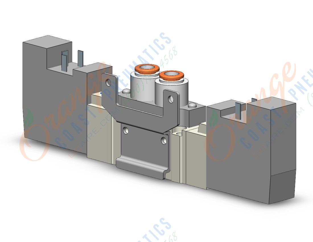 SMC SY5220-5DO-N7T-F2 valve, dbl sol, body pt, SY5000 SOL/VALVE, RUBBER SEAL***