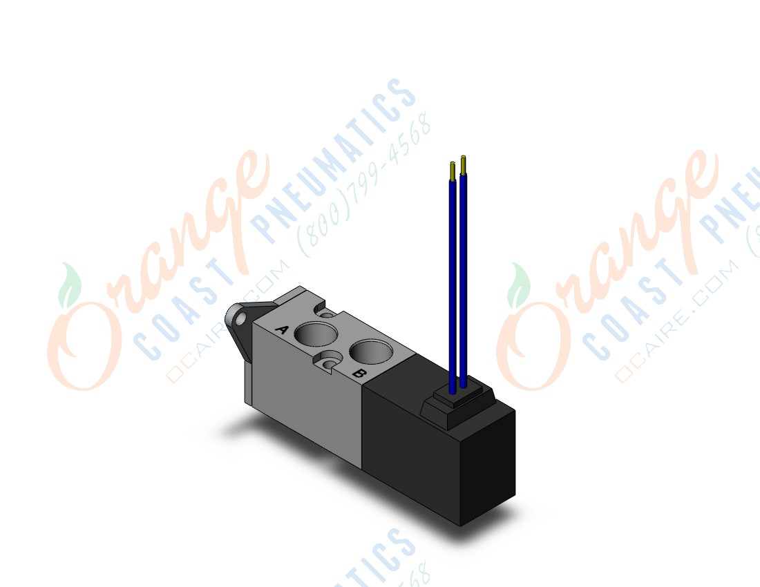 SMC VK3120-2G-01-F valve 4 way body ported, VK3000 SOL VALVE 4/5 PORT