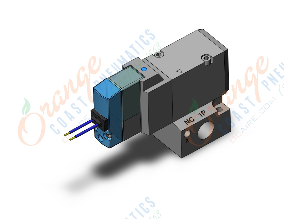 SMC VP344-5HZ1-02NA valve, sol, VP3/5/7 SOL VALVE 3-PORT***