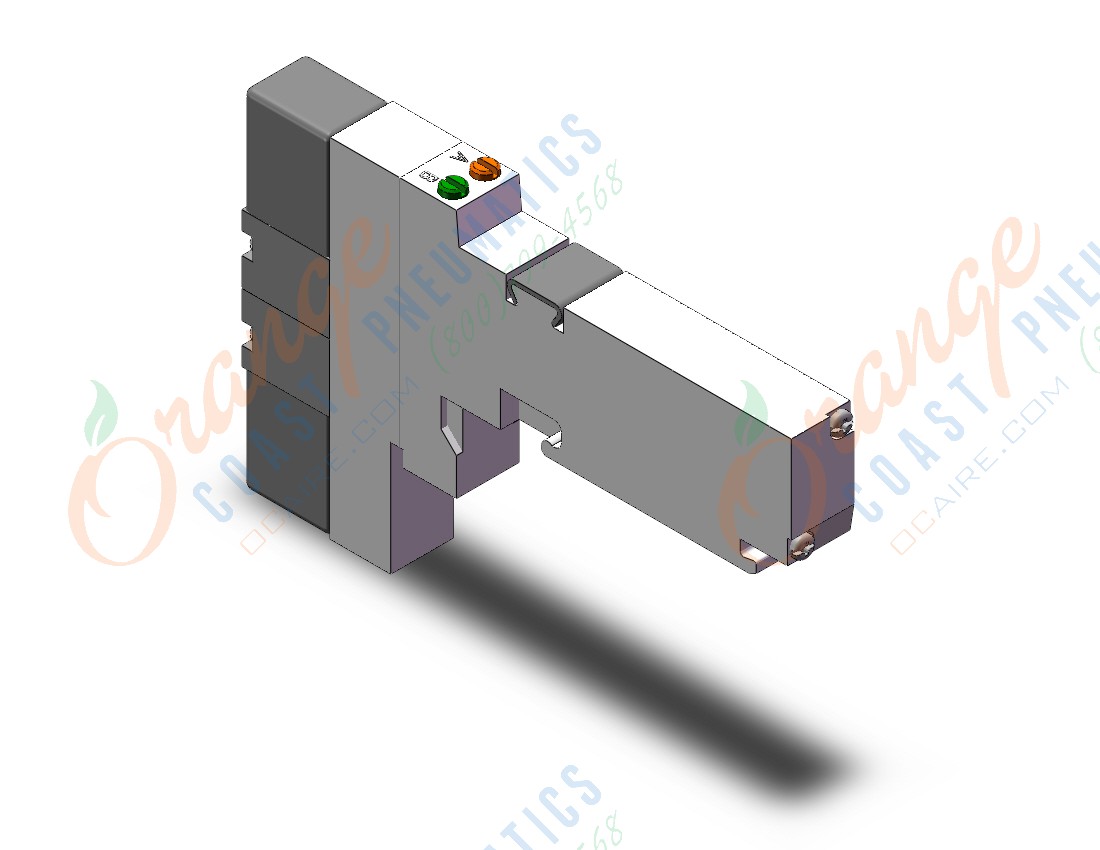 SMC VQ1401-6B1 valve, 3 position plug-in (dc), VQ1000/VQ20/VQ30 VALVE