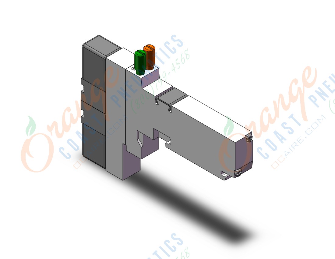 SMC VQ1501-5C1 valve, 3 position plug-in (dc), VQ1000/VQ20/VQ30 VALVE