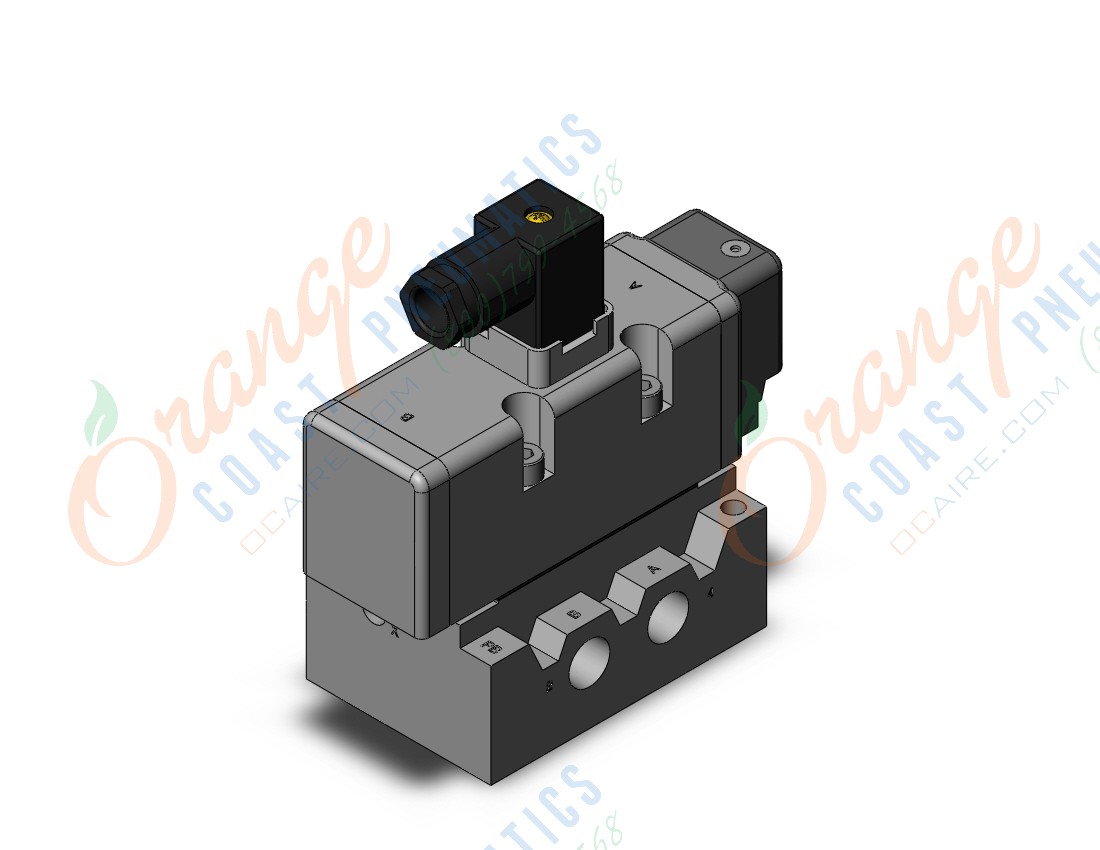 SMC VQ7-8-FG-S-3B03T valve iso sgl sol size 2, VS7-8 SOL VALVE 4/5 PORT