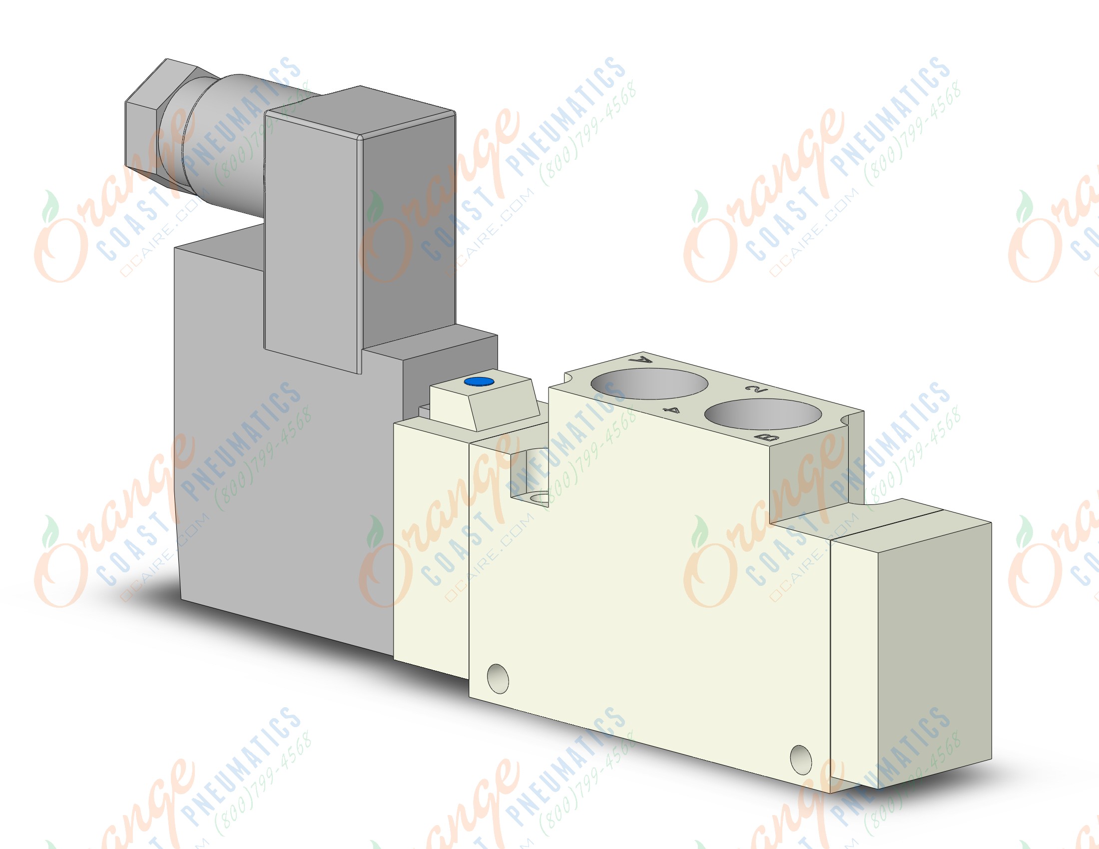 SMC VQZ3121-5YZ1-02F valve, body ported, din (dc), VQZ3000 VALVE, SOL 4/5-PORT***