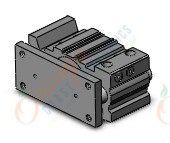 SMC MGPM63TN-25Z cyl, compact guide, slide brg, MGP COMPACT GUIDE CYLINDER