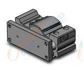 SMC MGPM80-20Z cyl, compact guide, slide brg, MGP COMPACT GUIDE CYLINDER