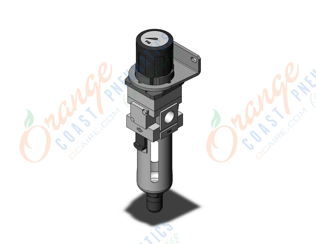 SMC AWG30-N03BCG2-Z filter regulator w/gauge, AWG MASS PRO