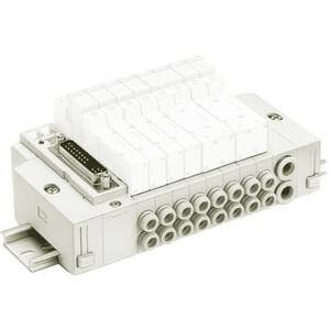 SMC SS5Y3-45FD-09D-C6 mfld, base mt, din rail mt, SS5Y3 MANIFOLD SY3000