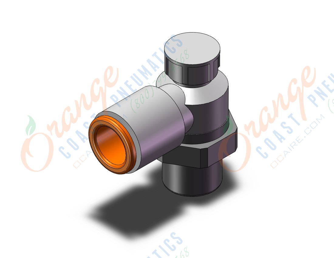 SMC AS2201F-02-11SA speed controller w/ fitting, FLOW CONTROL W/FITTING***