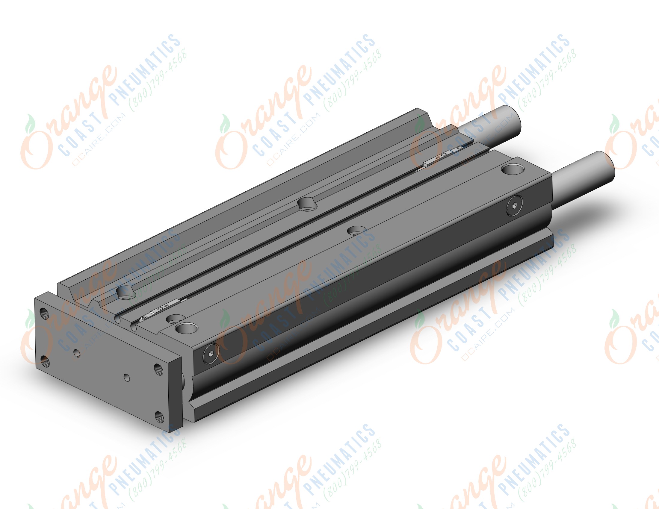 SMC MGPM25-200Z-A93L cyl, compact guide, slide brg, MGP COMPACT GUIDE CYLINDER