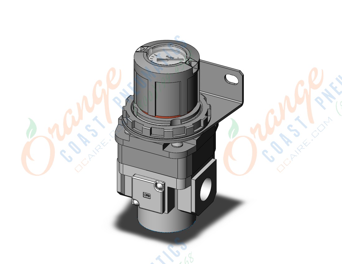 SMC ARG40-04BG1 regulator, gauge-handle, ARG REGULATOR W/PRESSURE GAUGE