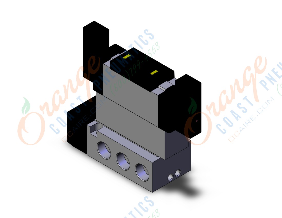 SMC VFS5600-5FZ-06T valve dbl plugin base mount, VFS5000 SOL VALVE 4/5 PORT