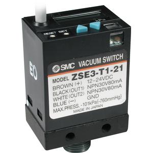 SMC ZSE3-0X-23C-D vacuum switch w/suction filter, ZSE3 VACUUM SWITCH