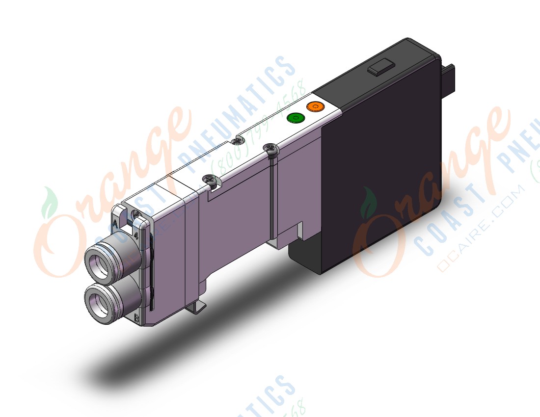 SMC SQ1240D-5LO1-C6 valve, dbl, n/plug-in, dbl sol, SQ1000 VALVE, SOL 4-WAY***