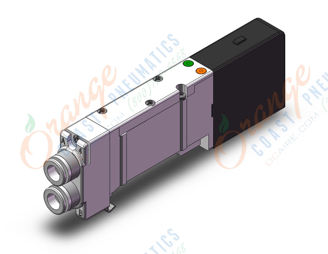 SMC SQ2A31-51-C8 valve, sol, dual, 3 port, SQ2000 VALVE, SOL 4-WAY