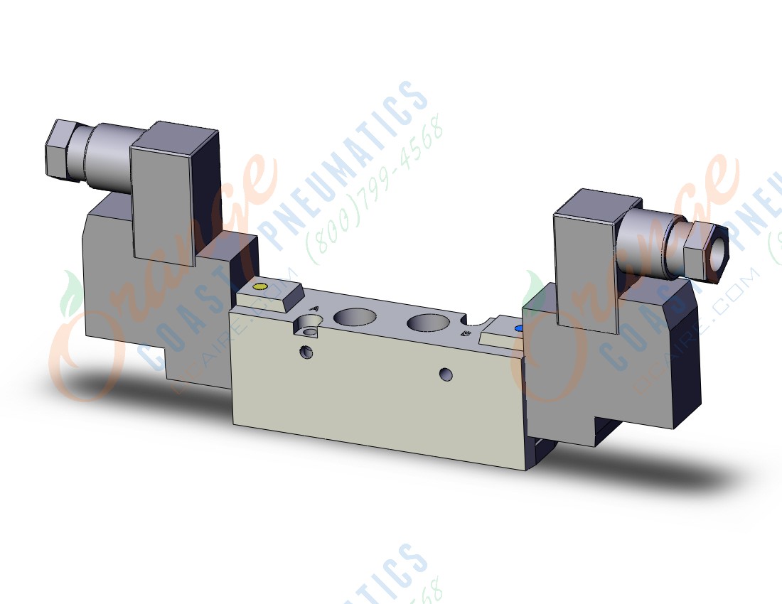 SMC SYJ7220-3DZ-01 valve, dbl sol, body pt, SYJ7000 SOLENOID VALVE 5/PORT