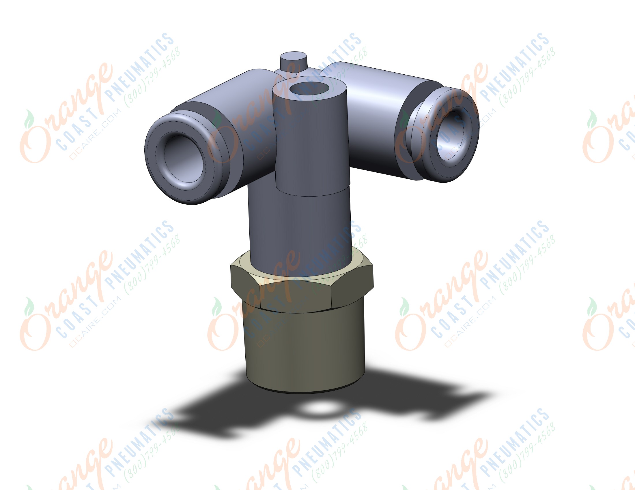 SMC KQ2D04-01NS fitting, delta union, KQ2 FITTING (sold in packages of 10; price is per piece)