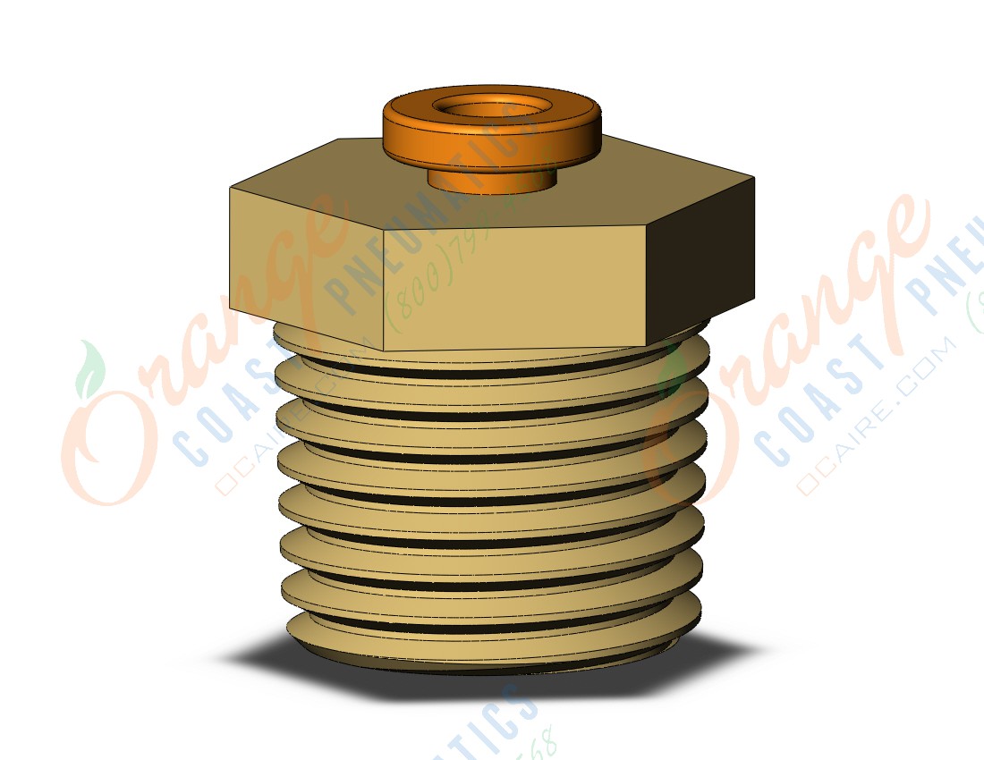 SMC KQ2H01-02A fitting, male connector, KQ2 FITTING (sold in packages of 10; price is per piece)