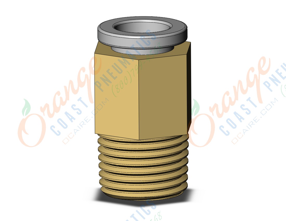 SMC KQ2H06-01A fitting, male connector, KQ2 FITTING (sold in packages of 10; price is per piece)