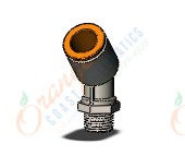 SMC KQ2K11-34NS fitting, 45 deg male elbow, KQ2 FITTING (sold in packages of 10; price is per piece)