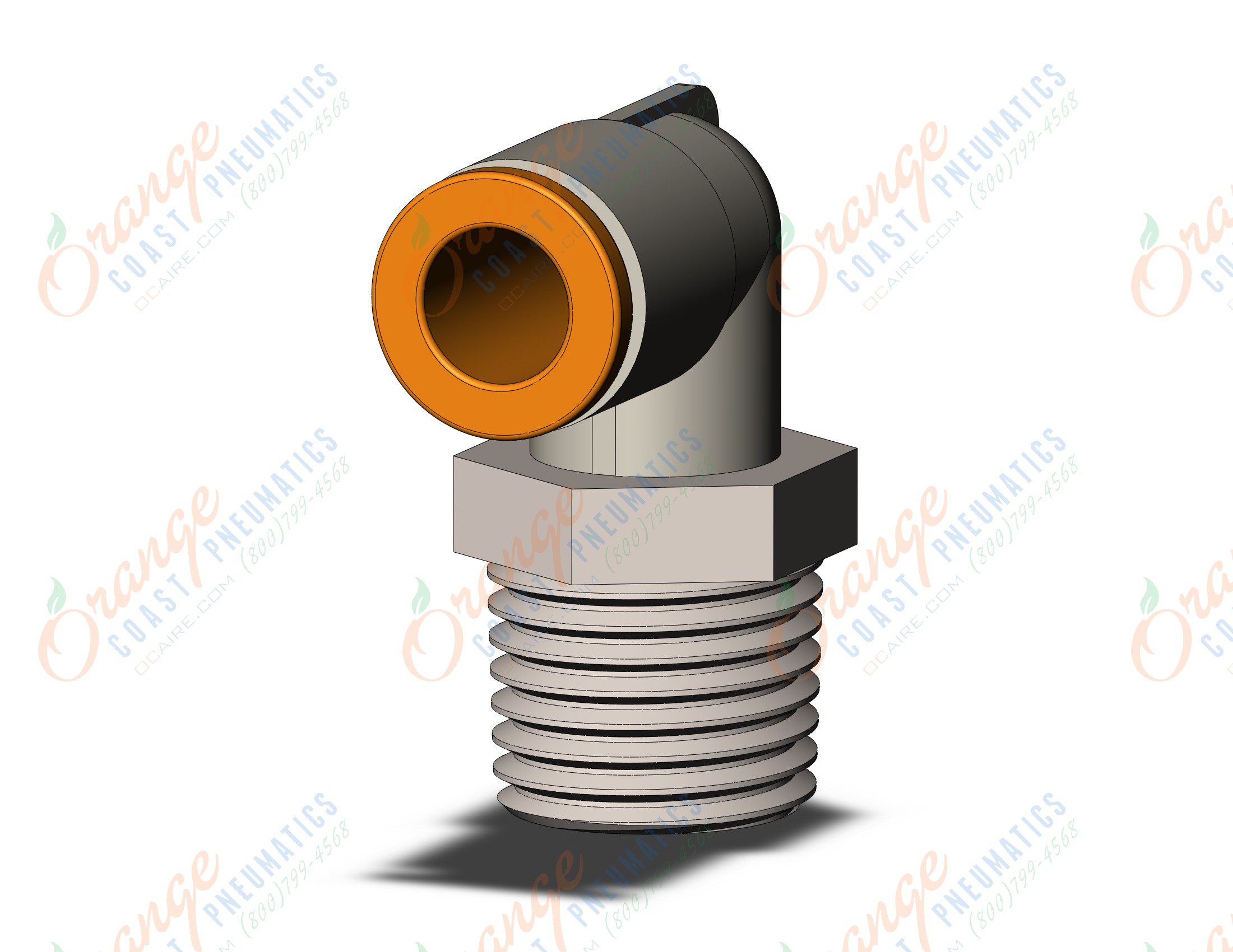 SMC KQ2L07-02N fitting, male elbow, KQ2 FITTING (sold in packages of 10; price is per piece)