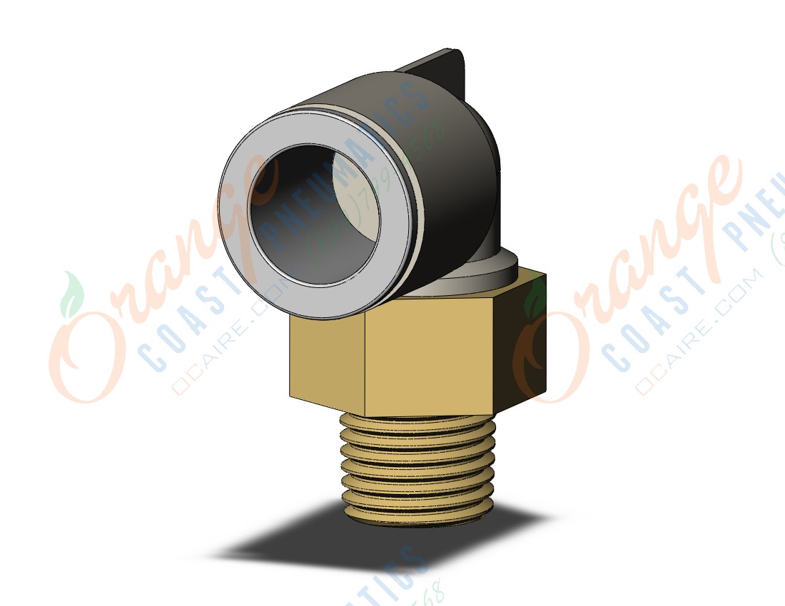 SMC KQ2L12-02A fitting, male elbow, KQ2 FITTING (sold in packages of 10; price is per piece)