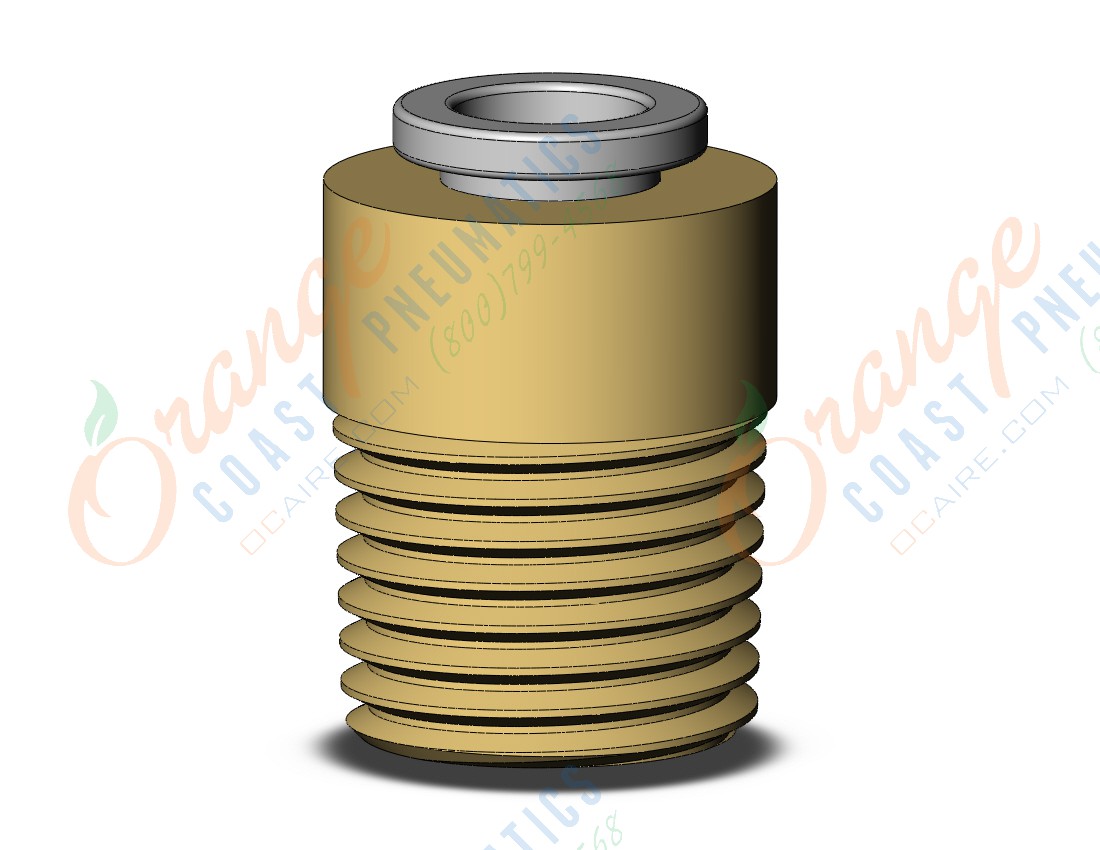 SMC KQ2S06-02A fitting, hex hd male connector, KQ2 FITTING (sold in packages of 10; price is per piece)