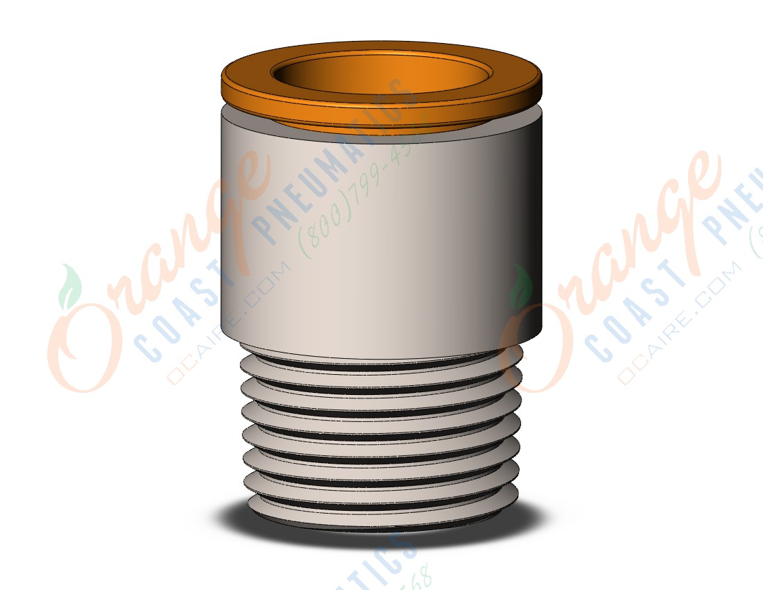 SMC KQ2S13-36NS fitting, hex hd male connector, KQ2 FITTING (sold in packages of 10; price is per piece)