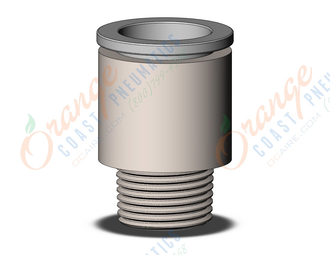 SMC KQ2S16-03NS fitting, hex hd male connector, KQ2 FITTING (sold in packages of 10; price is per piece)