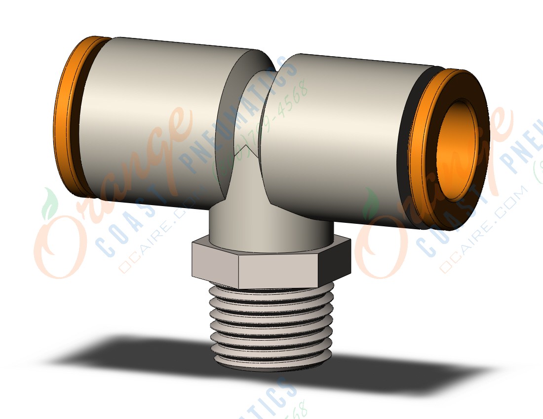 SMC KQ2T09-34NS fitting, branch tee, KQ2 FITTING (sold in packages of 10; price is per piece)