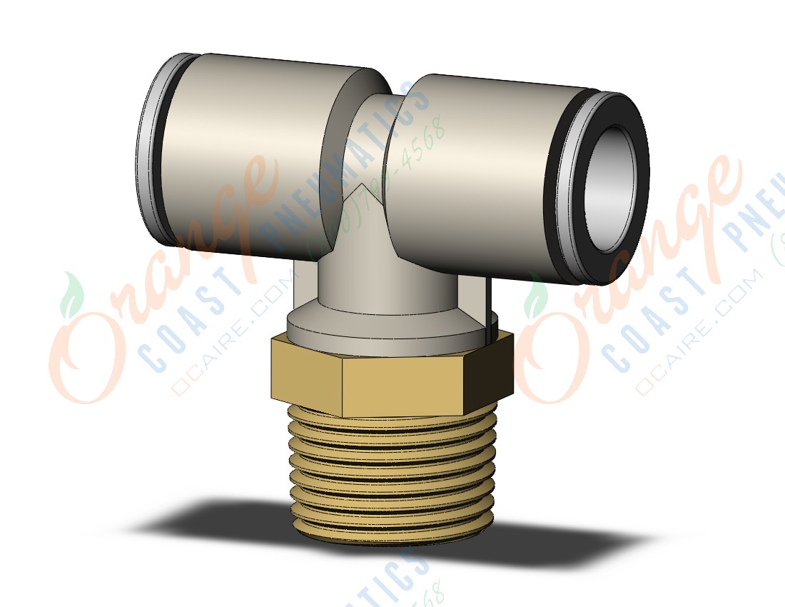 SMC KQ2T10-03A fitting, branch tee, KQ2 FITTING (sold in packages of 10; price is per piece)