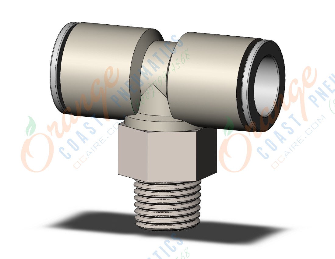 SMC KQ2T12-02NS fitting, branch tee, KQ2 FITTING (sold in packages of 10; price is per piece)