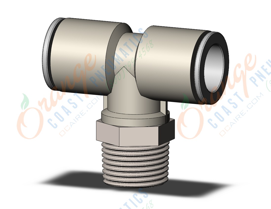 SMC KQ2T12-03NS fitting, branch tee, KQ2 FITTING (sold in packages of 10; price is per piece)