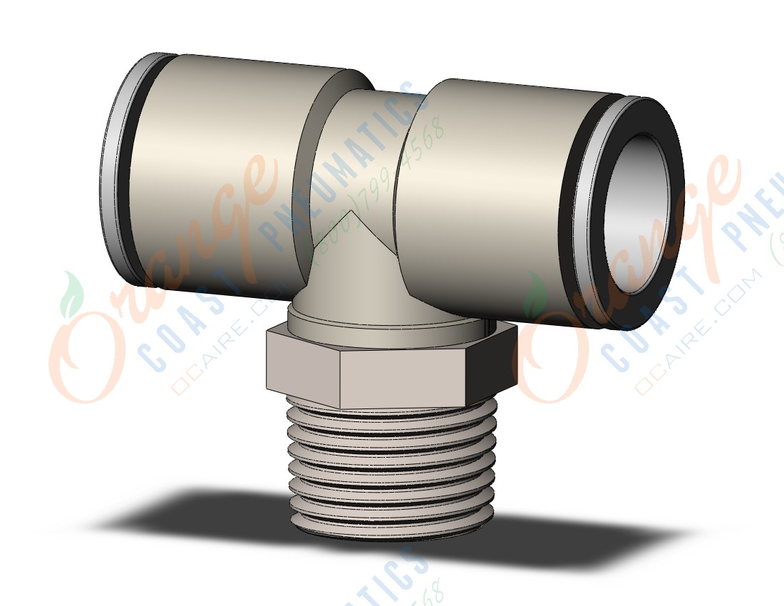 SMC KQ2T16-04NS fitting, branch tee, KQ2 FITTING (sold in packages of 10; price is per piece)