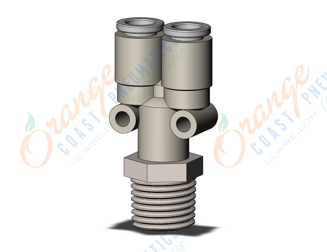 SMC KQ2U06-02NS fitting, branch y, KQ2 FITTING (sold in packages of 10; price is per piece)